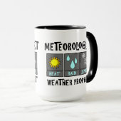 Météorologue Météo Prophète Mug (Devant droit)