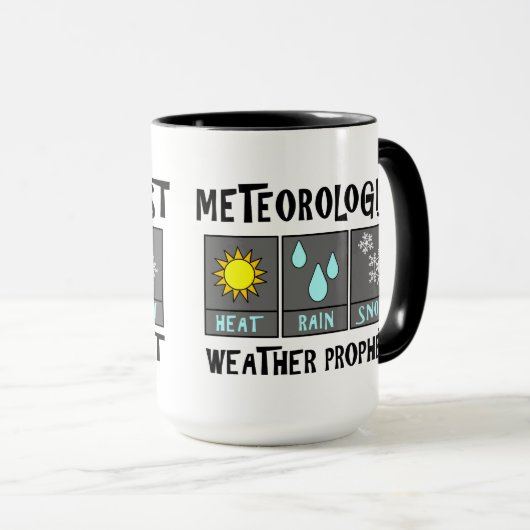 Météorologue Météo Prophète Mug (Devant droit)