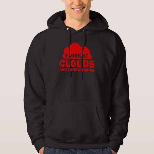Meteoroloog Cool Chaser Weather Forecast Clouds Hoodie (Voorkant)
