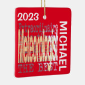 Meteoroloog Extraordinaire CUSTOM Keramisch Ornament (Rechts)