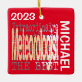 Meteoroloog Extraordinaire CUSTOM Keramisch Ornament (Voorkant)