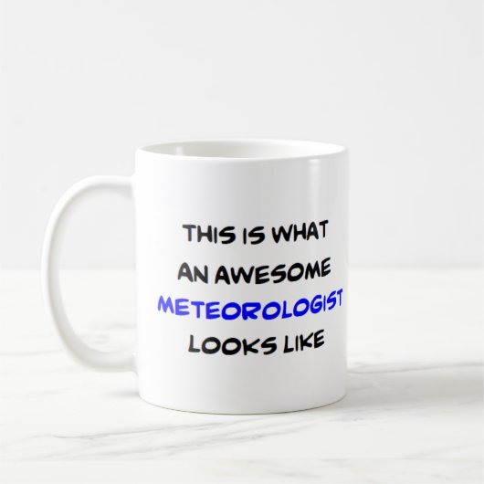 meteoroloog, geweldige koffiemok (Links)