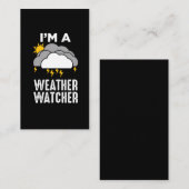 Meteoroloog Weatherman Meteorology Visitekaartje (Voorkant / Achterkant)