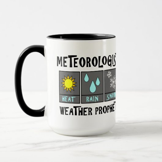 Meteoroloog Weer Profeet Mok (Links)