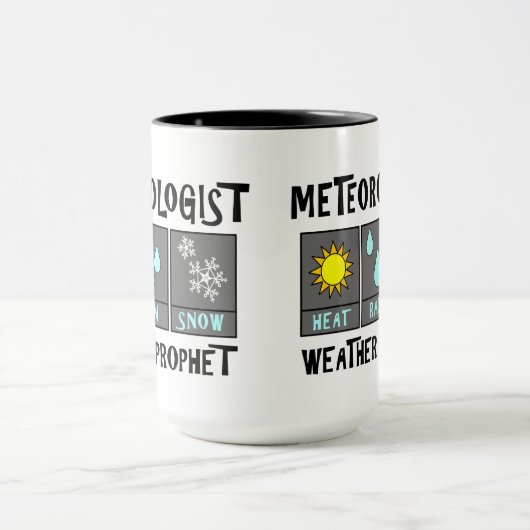 Meteoroloog Weer Profeet Mok (Midden)