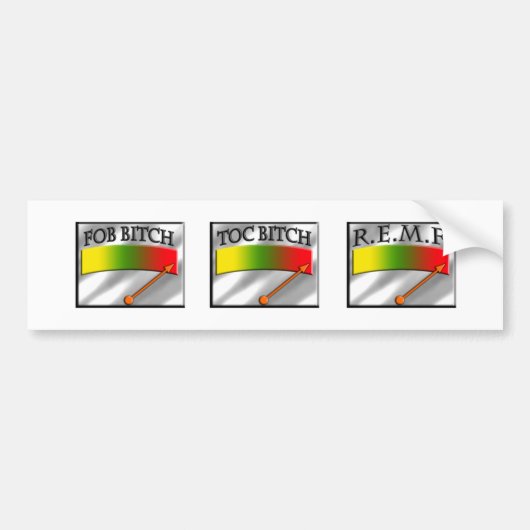 meter4 bumpersticker (Voorkant)