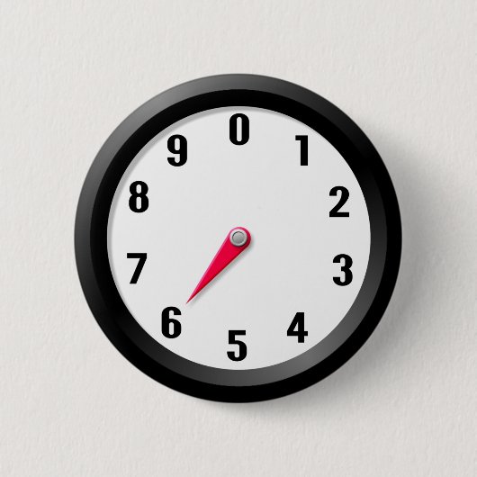 meter 6 ronde button 5,7 cm (Voorkant)