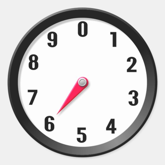 meter 6 ronde sticker (Voorkant)