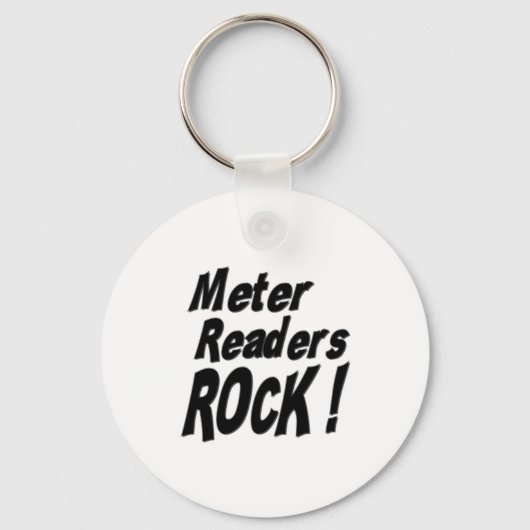 Meter Readers Rock! Button Sleutelhanger (Voorkant)
