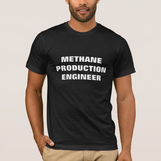 Methaanproductie T-shirt (Voorkant)