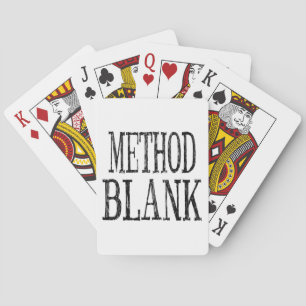 Methode met Blanco stempelkaartjes Speelkaarten