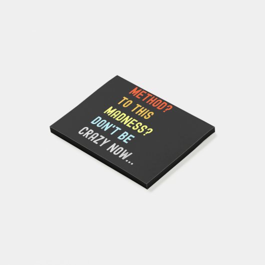 Methode voor Madness Engineer Mechanic Coder Post-it® Notes (Schuin)