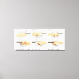 Methoden Tekenbows Kyudo Archery Yumi Bow Draw Canvas Afdruk