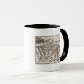 Methoden voor het verplaatsen van stenen blokken,  mok (Voorkant rechts)