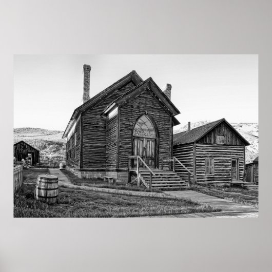 METHODISCH CHURCH OP BANNACK MONTANA GHOST TOWN POSTER (Voorkant)