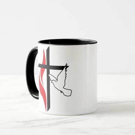 Methodist cross en Dove Mok (Voorkant links)