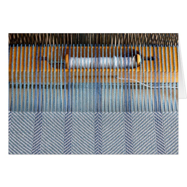Métier à tisser de Tableau avec le tissage de (Devant horizontal)