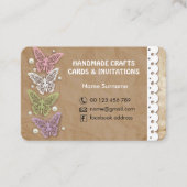 Métiers faits main et cartes de voeux (Devant)