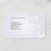 Métiers faits main et cartes de voeux (Dos)