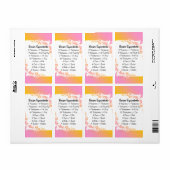 Meting Equivalenten Keuken Helper Bloemen Etiket (Full Sheet)