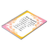 Meting Equivalenten Keuken Helper Bloemen Notitieboek (Linkerzijde)