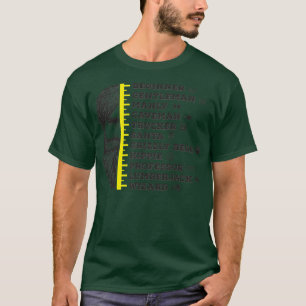 Meting van de groei van baard t-shirt