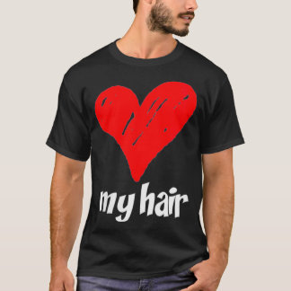 Meting van de lengte van de Haar van vrouwen Haar T-shirt