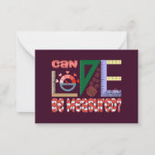 Metingen van liefde notitiekaartje (Voorkant)