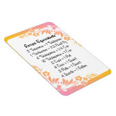 Metingsequivalenten Bloemenkoelkastmagneet Magneet (Rechterzijde)