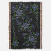 Metis Art Blanket Native BeadingThrow Blankets Deken (Voorkant Verticaal)