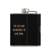 Metis Art Flask Custom Metis Rebellion Flag Flask Heupfles (Achterkant)