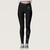 Metis Beading Legging Native Art Stretchy Pants (Voorkant)