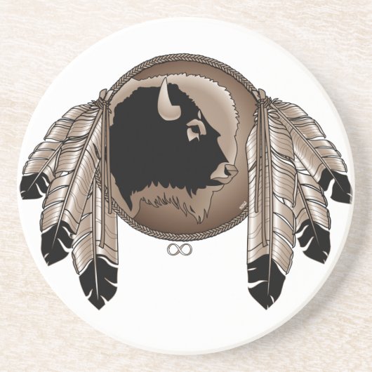 Metis Dessous de verre Premières nations Fierté Ca (Devant)