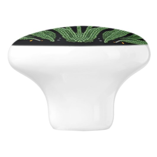 Metis First Nations Beadwork Tulpen Keramische Kno Keramische Knop (Zijkant)