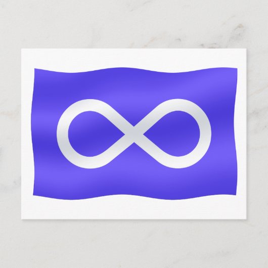 Metis Flag Briefkaarten Buffalo First Nations Kaar (Voorkant)