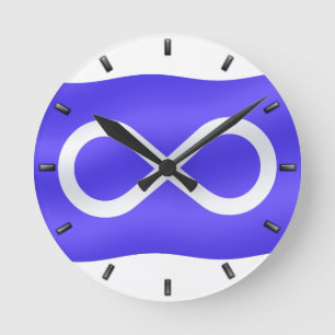 Metis Flag Clock First Nat Flag Wall Clock Ronde Klok
