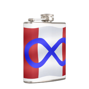 Metis Flag Flask op maat gesneden Metis Drink Kolv Heupfles