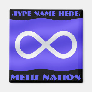 Metis Flag Fridge Magnet Personalized Metis Magnet Magneet