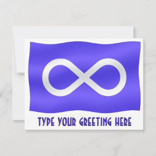 Metis Flag Invitalized Metis Art Kaart