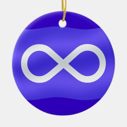 Metis Flag Ornament First Nations Keepsakes (Voorkant)