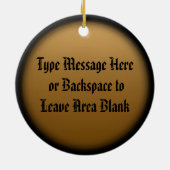 Metis Flag Ornament Personalized Tribal Decoration (Achterkant)