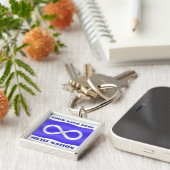 Metis Flag Sleutelhanger Personalized Metis Sleute (Zijkant)
