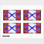 Metis Flag Stickers Canadian Metis Sticker (Vel)