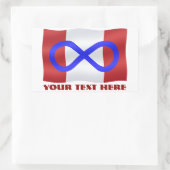 Metis Flag Stickers Personalized Metis Canada Gift (Tas)
