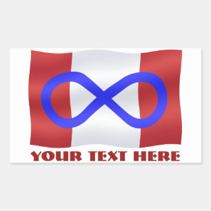 Metis Flag Stickers Personalized Metis Canada Gift