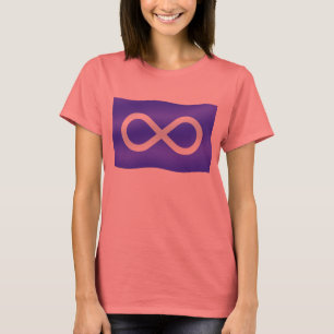 Metis Flag Vrouwen T-shirt Biologisch Metis T-shir
