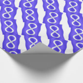 Metis Flag Wrapping Paper First Nations Art Paper Cadeaupapier (Hoek)