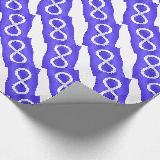 Metis Flag Wrapping Paper First Nations Art Paper Cadeaupapier (Hoek)