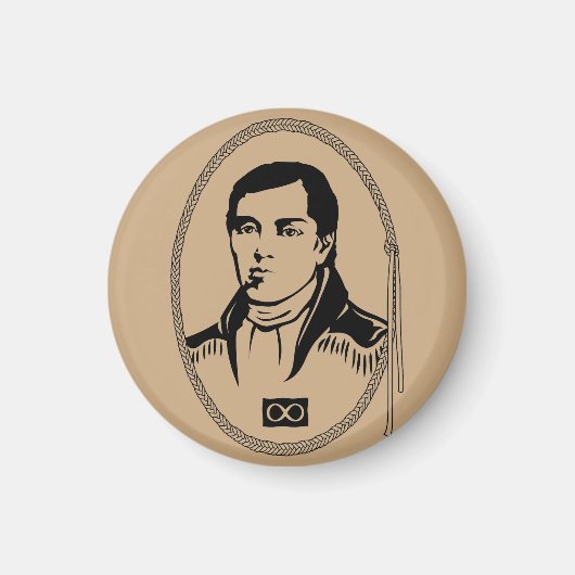 Metis Fridge Magnet Metis Hero Cuthbert Grant Cade (Devant)