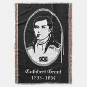 Metis Hero Blanket Cuthbert Grant Throw Blankets Deken (Voorkant Verticaal)